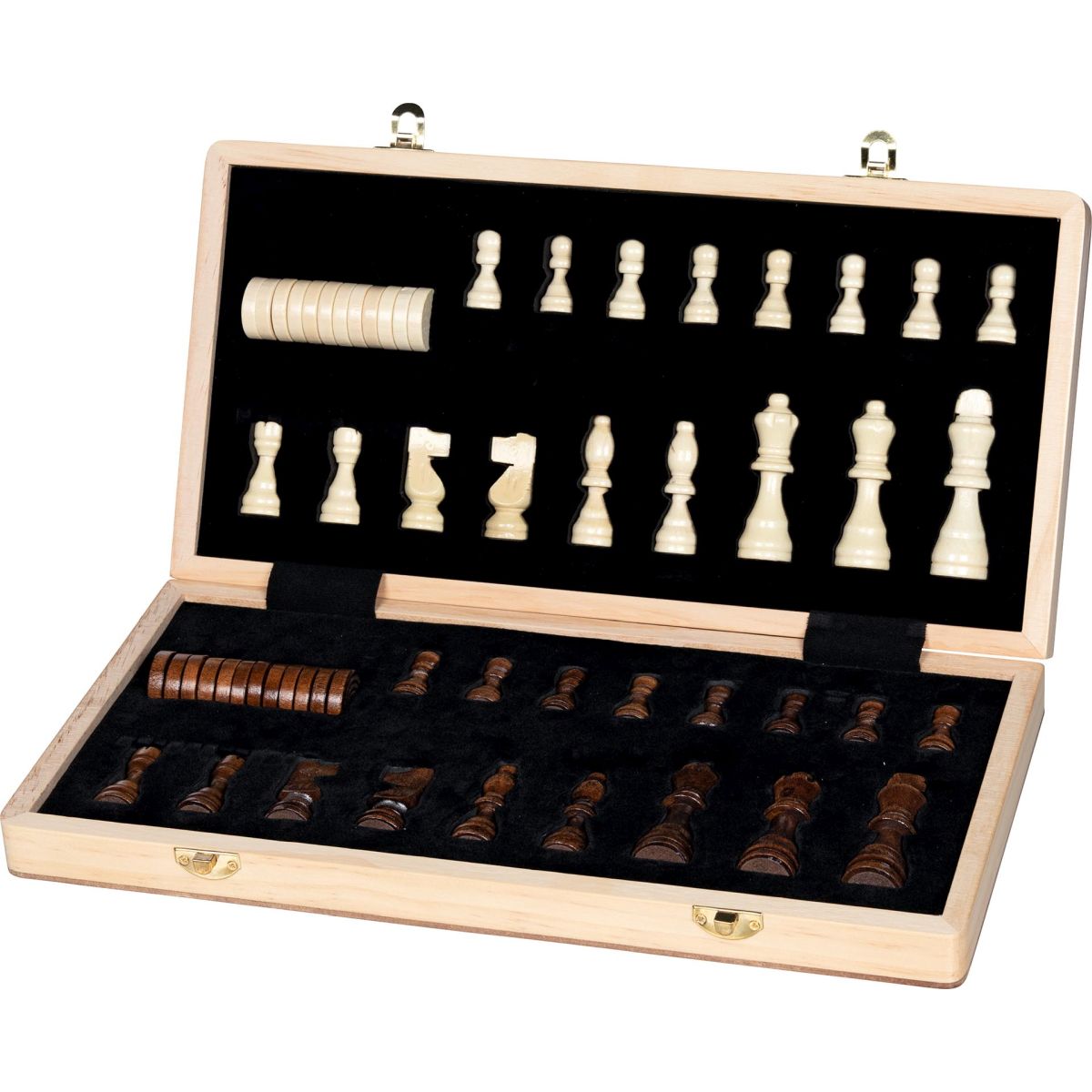 Schach/Dame Spiel 2in1, magnetisch