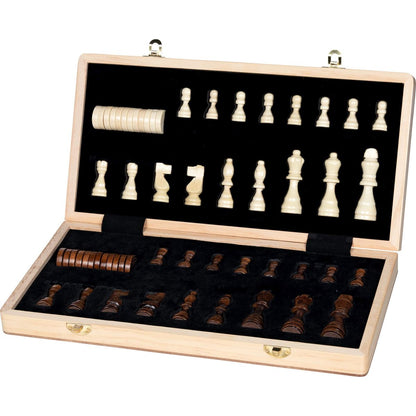 Schach/Dame Spiel 2in1, magnetisch