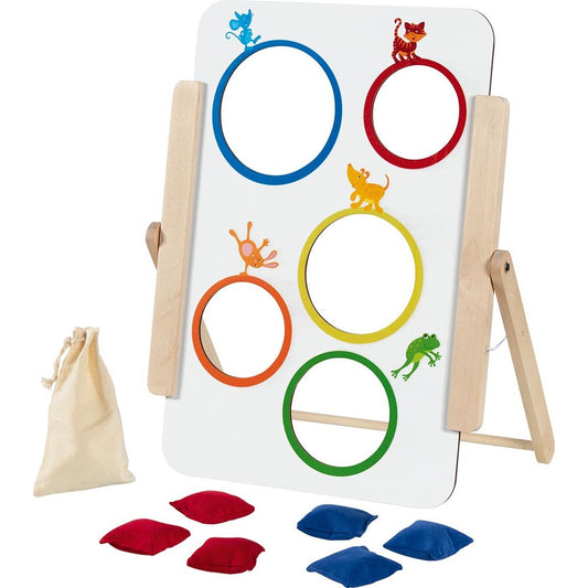 Zielwurfspiel für Klein und Groß, beidseitig bespielbar
