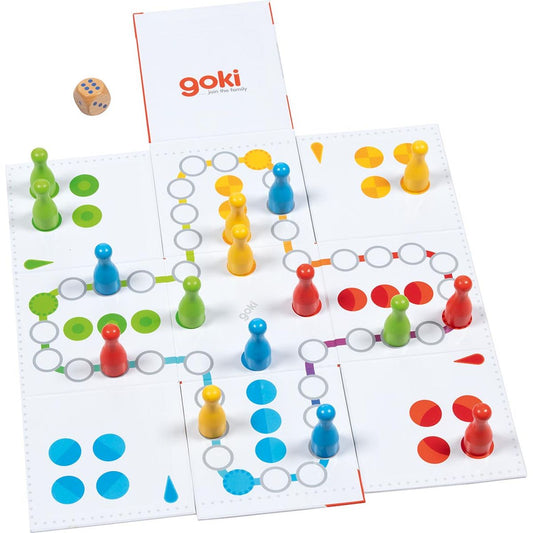 XXL Ludo im Würfel zum Aufklappen