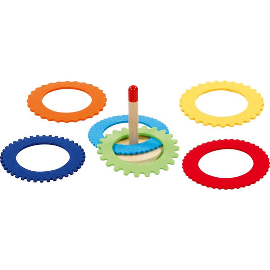 Ringwurfspiel mit 6 Filzringen