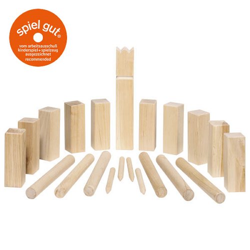 Wikingerspiel Kubb, im Baumwollbeutel