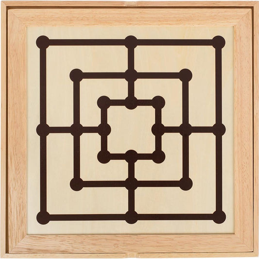 Spiele-Set Schach, Dame und Mühle