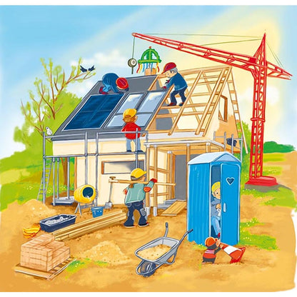 Schichtenpuzzle Wir bauen ein Haus