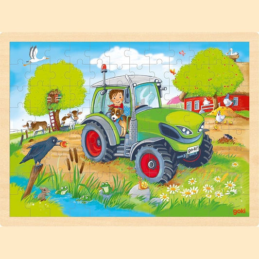Einlegepuzzle Traktor