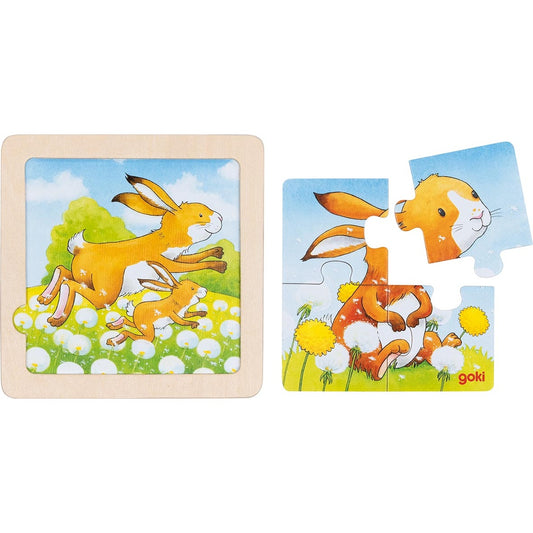 Hintergrundbildpuzzle Tierkinder