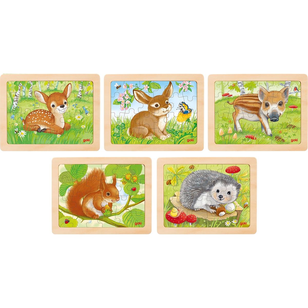 Einlegepuzzle Waldtiere