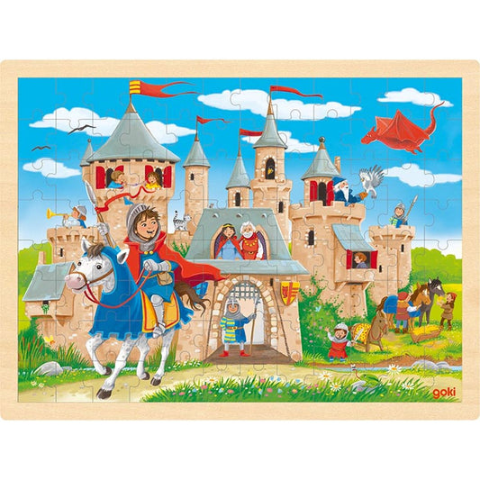 Einlegepuzzle Ritterburg