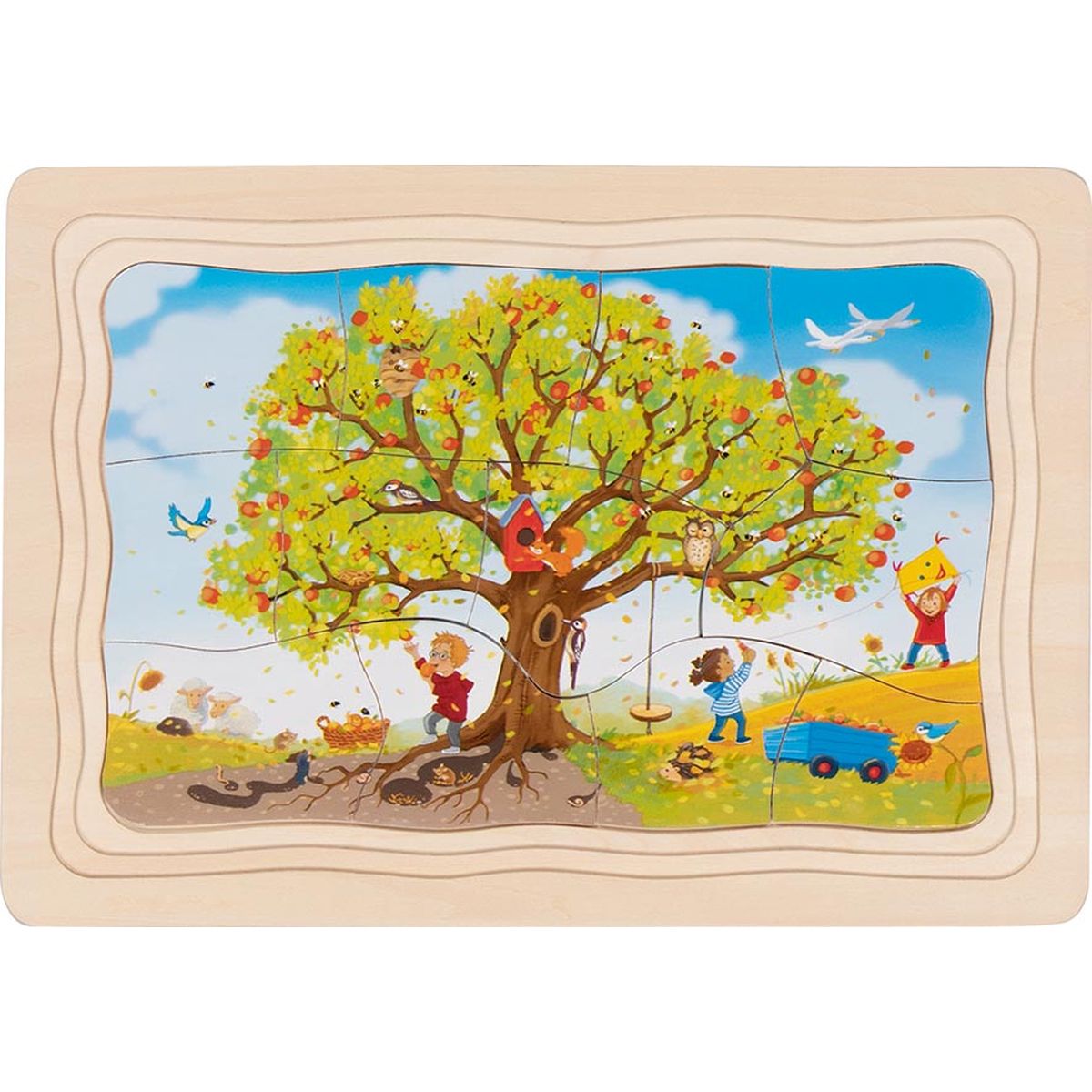 Schichtenpuzzle Mein Apfelbaum