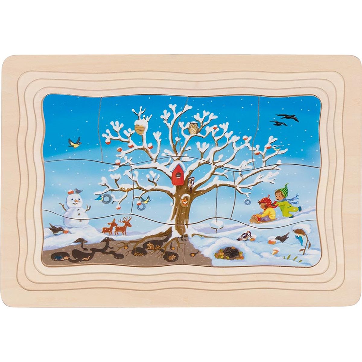 Schichtenpuzzle Mein Apfelbaum