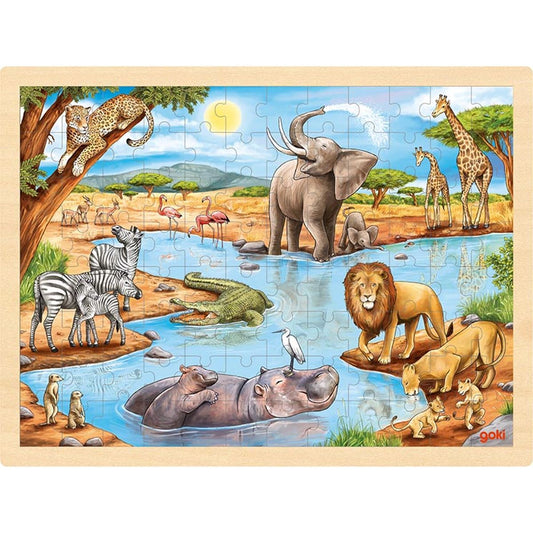 Einlegepuzzle afrikanische Savanne