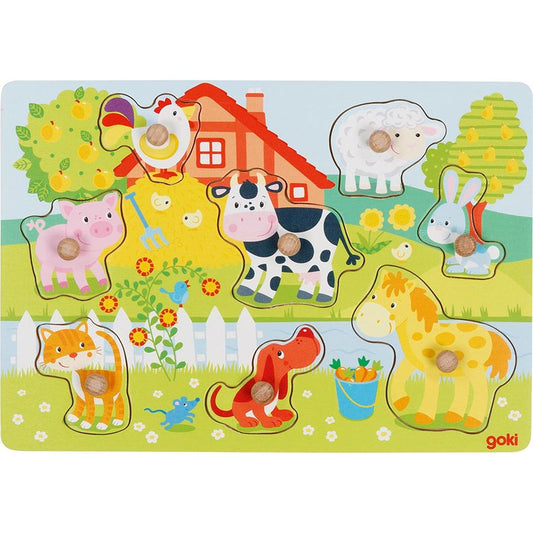 Steckpuzzle Bauernhoftiere