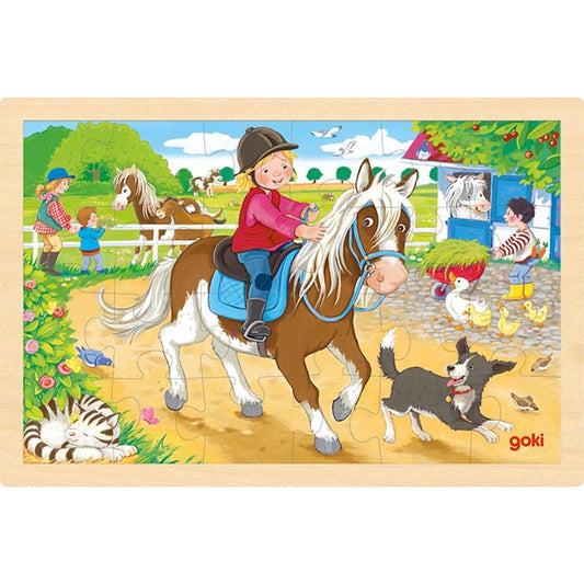 Einlegepuzzle Ponyhof