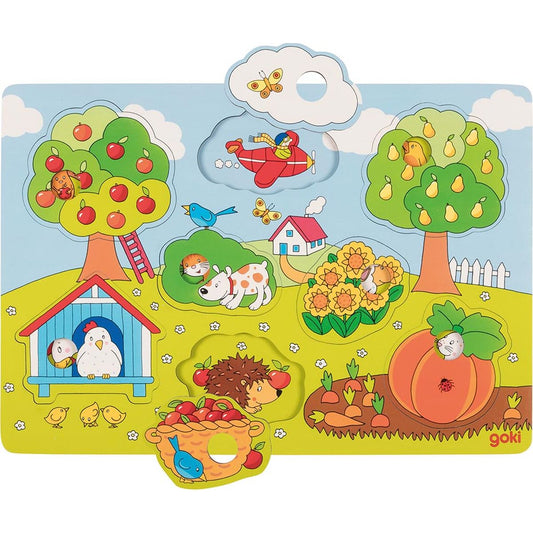 Hintergrundbildpuzzle Im Garten