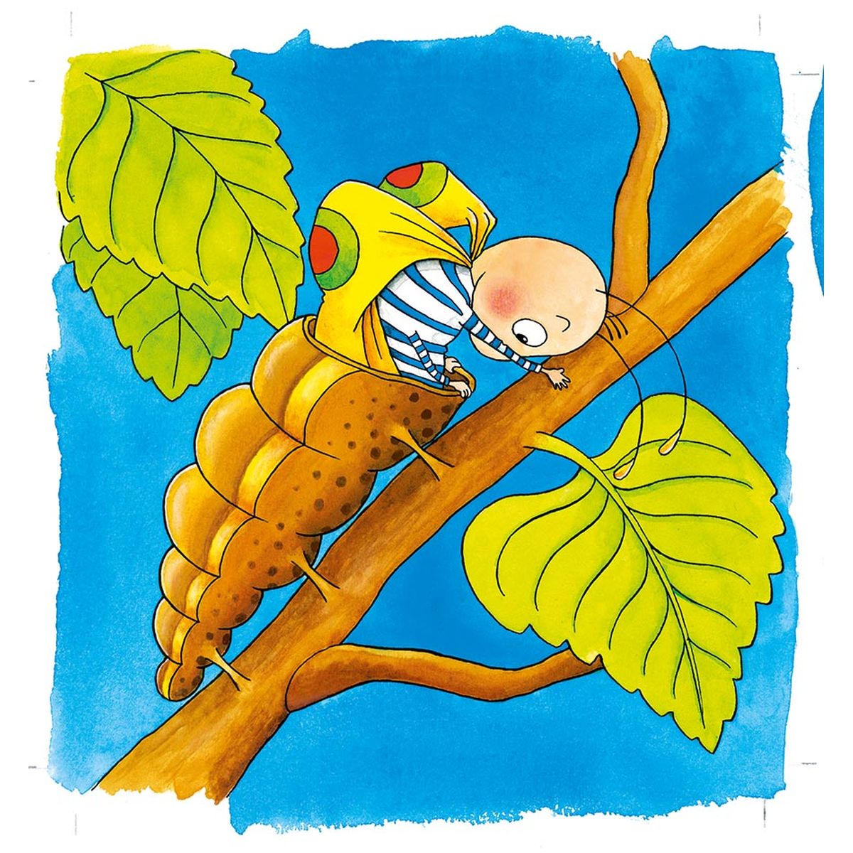 Schichtenpuzzle Die Raupe