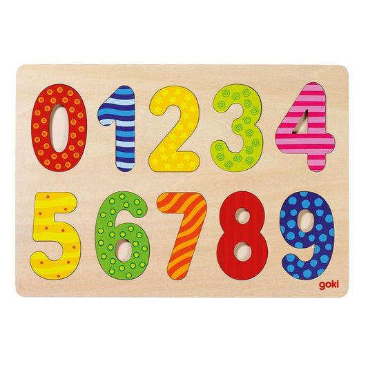 Einlegepuzzle Zahlen 0-9