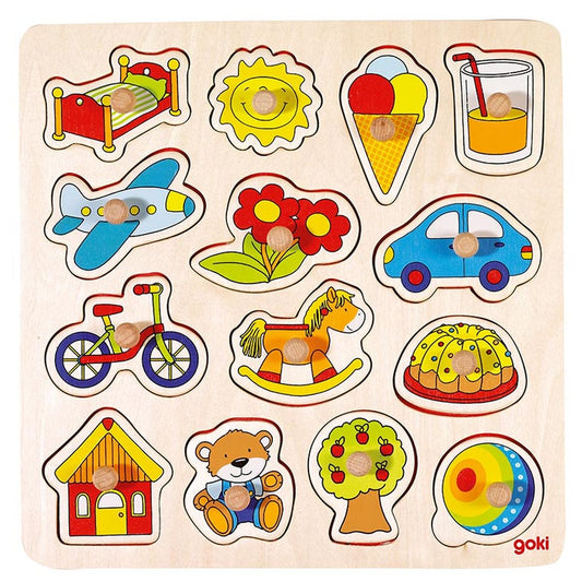 Steckpuzzle Schaukelpferd, Ball, ...