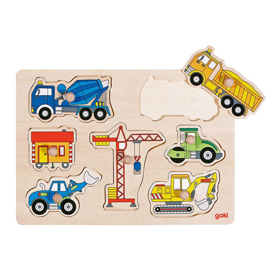 Steckpuzzle Baufahrzeuge