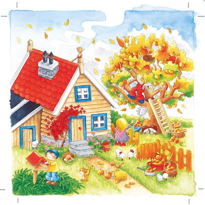 Schichtenpuzzle Jahreszeiten