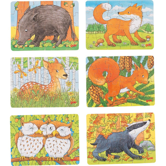 Minipuzzle Waldtiere