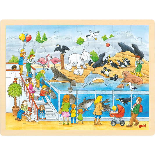 Einlegepuzzle Ausflug in den Zoo