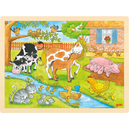 Einlegepuzzle Leben auf dem Bauernhof