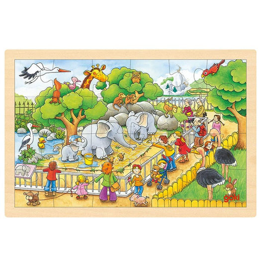 Einlegepuzzle Zoobesuch