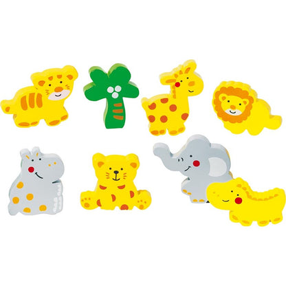 Einlegepuzzle Wilde Tiere