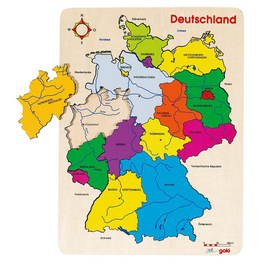 Einlegepuzzle Deutschland II