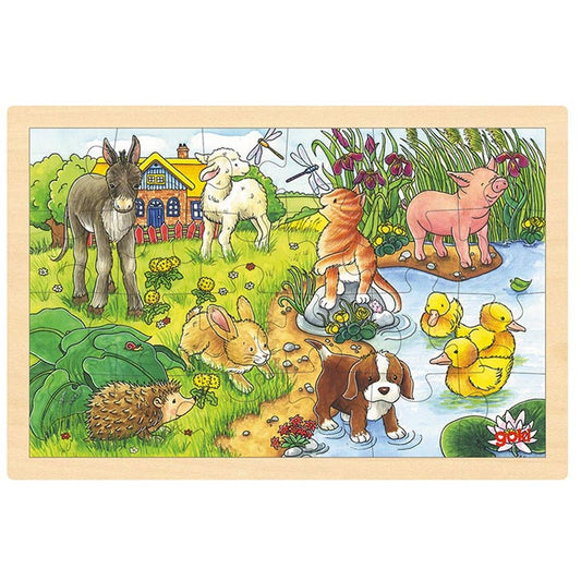 Einlegepuzzle Tierkinder II