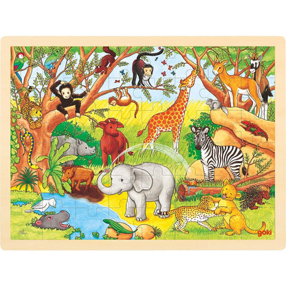 Einlegepuzzle Afrika