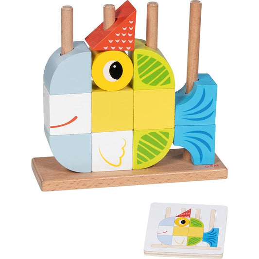 Steckspiel Vario mit 12 Vorlagekärtchen