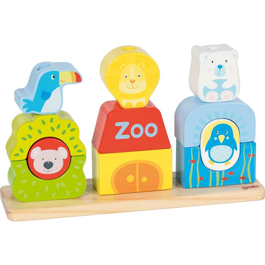 Steck- und Stapelspiel Zoo