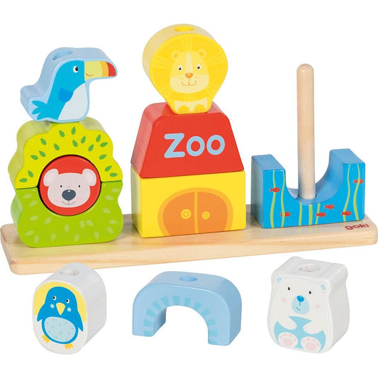 Steck- und Stapelspiel Zoo