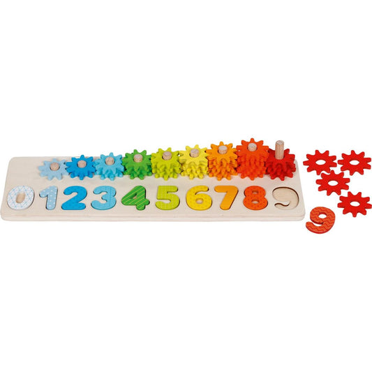 Sortierspiel Lerne Zählen mit Zahnrädern