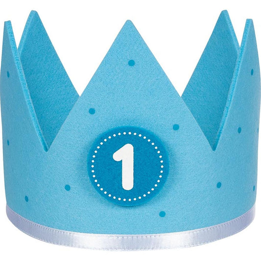 Geburtstagskrone blau