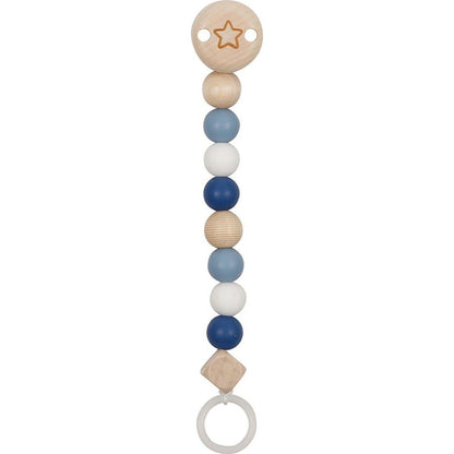 Schnullerkette Stern, blau