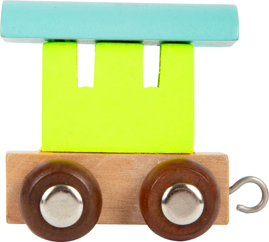 Buchstabenzug Waggon, bunt