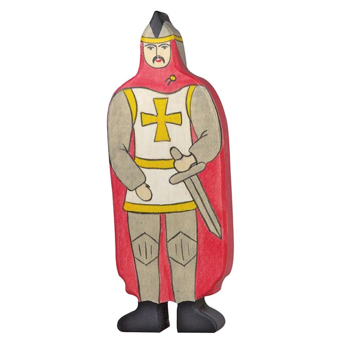 Ritter mit rotem Mantel