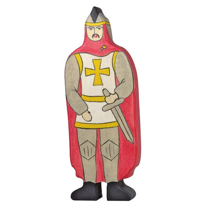 Ritter mit rotem Mantel