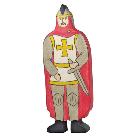 Ritter mit rotem Mantel