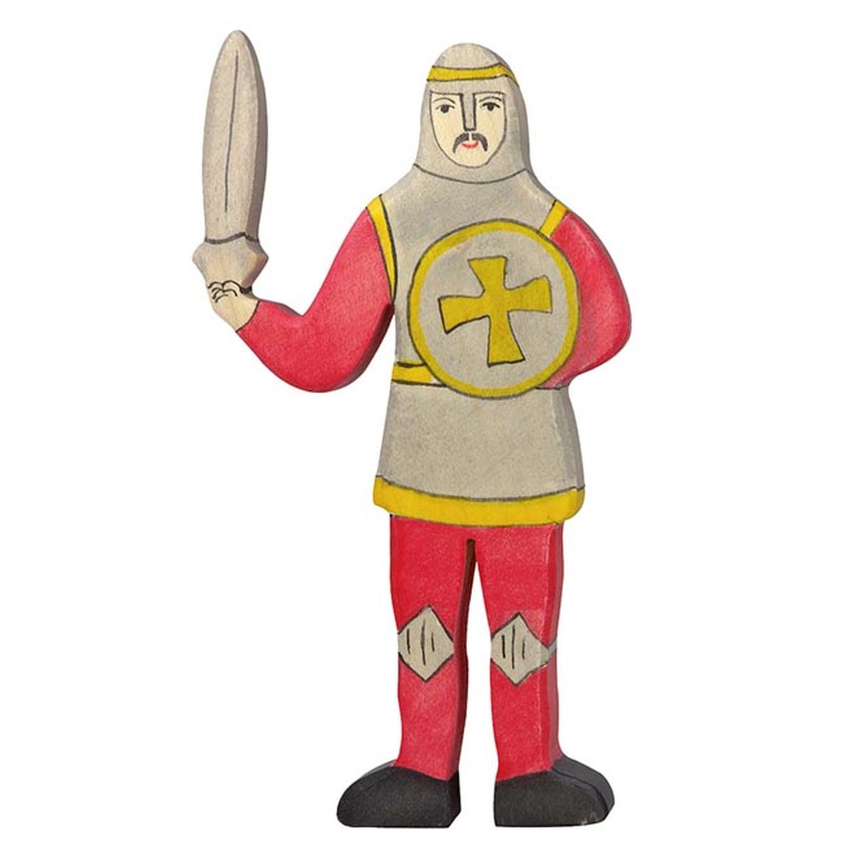 Ritter, kämpfend, rot