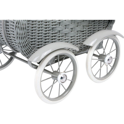 Puppenwagen Vintage grau