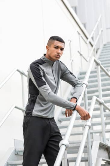 Überziehshirt mit 1/4 Zip