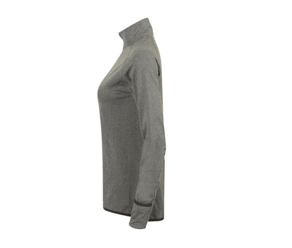 Damen Sport-T-Shirt 1/4 Reißverschluss