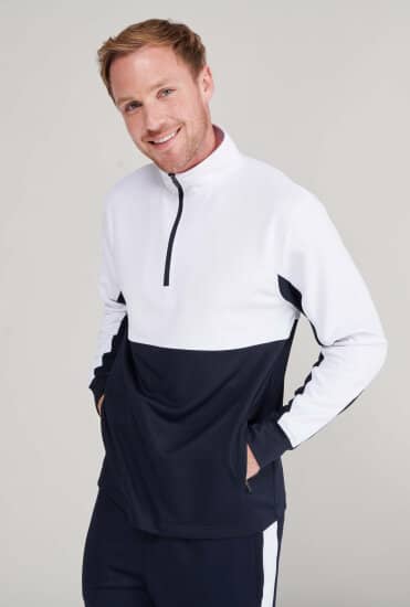 Aufwärmshirt mit 1/4 Zip
